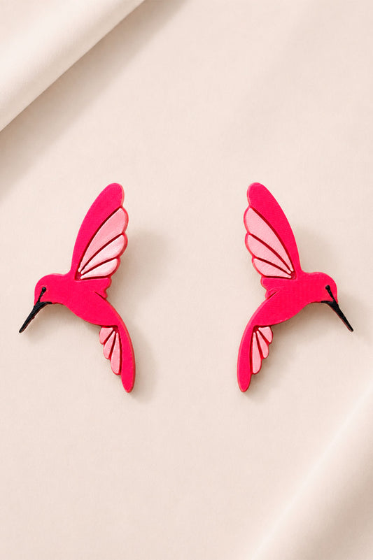 Aretes Colibrí en Bioplástico de Maíz
