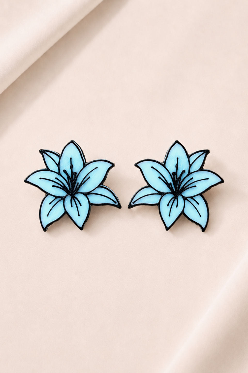 Aretes Lirio en Bioplástico de Maíz
