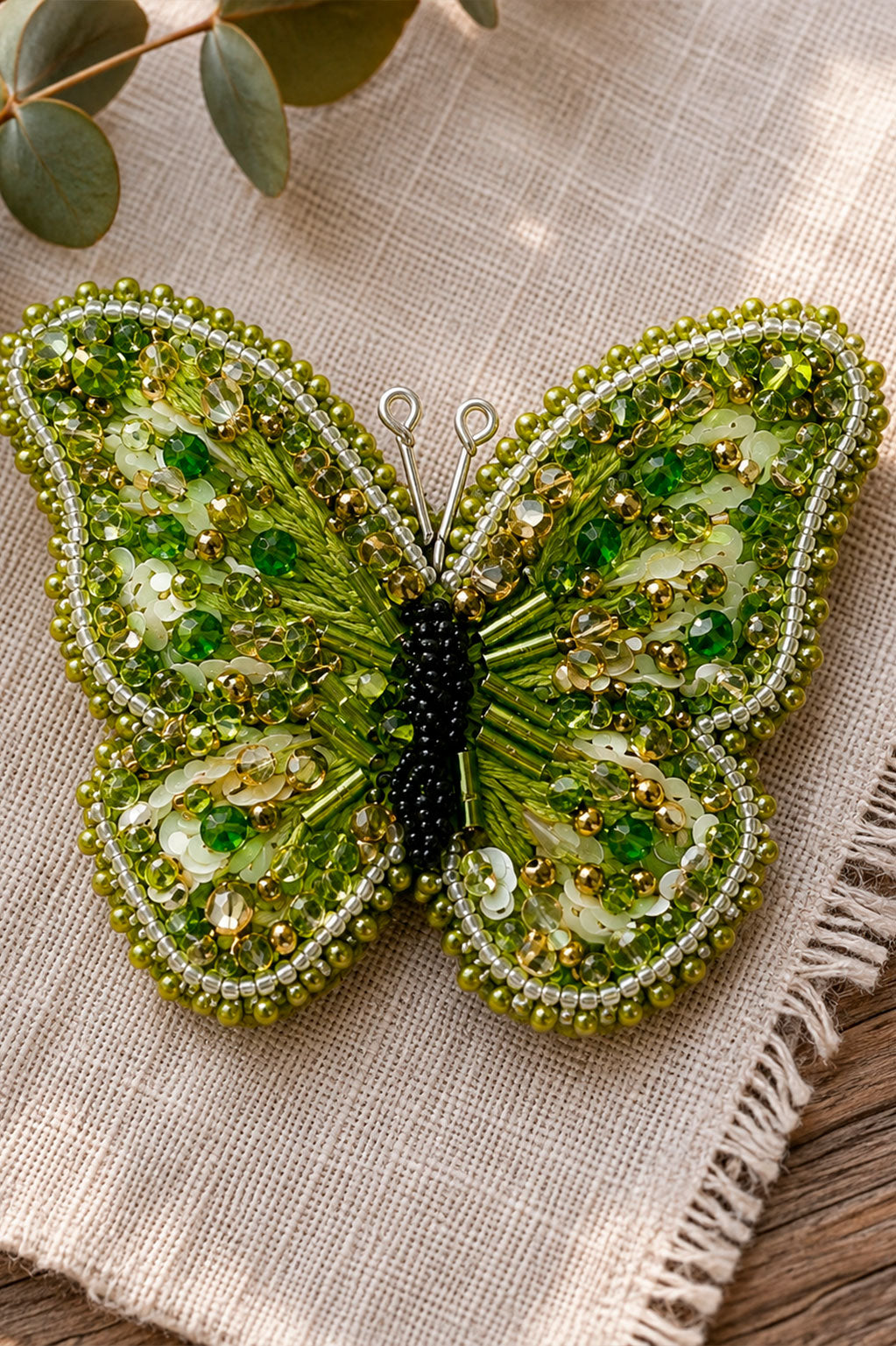 Broche Mariposa Hecho a Mano